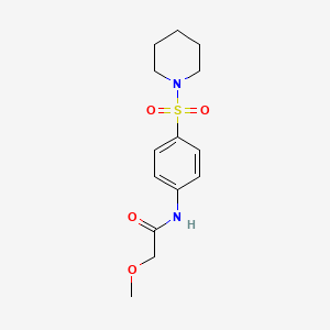 2-methoxy-N-[4-(piperidin-1-ylsulfonyl)phenyl]acetamide