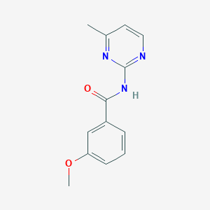 molecular formula C13H13N3O2 B11173799 3-methoxy-N-(4-methylpyrimidin-2-yl)benzamide 