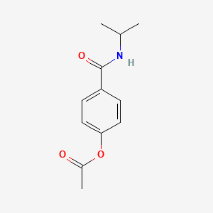 molecular formula C12H15NO3 B11173823 4-(Propan-2-ylcarbamoyl)phenyl acetate 