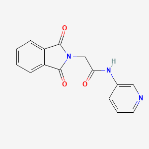 molecular formula C15H11N3O3 B11173903 2-(1,3-dioxo-1,3-dihydro-2H-isoindol-2-yl)-N-(pyridin-3-yl)acetamide CAS No. 21050-98-6