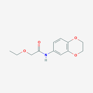 molecular formula C12H15NO4 B11173910 N-(2,3-dihydro-1,4-benzodioxin-6-yl)-2-ethoxyacetamide 