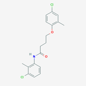 4-(4-chloro-2-methylphenoxy)-N-(3-chloro-2-methylphenyl)butanamide