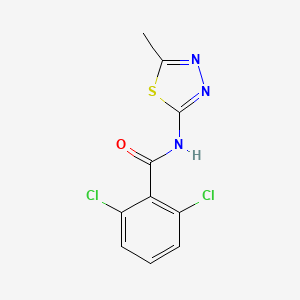 molecular formula C10H7Cl2N3OS B11173967 2,6-dichloro-N-(5-methyl-1,3,4-thiadiazol-2-yl)benzamide 