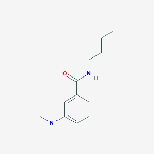 molecular formula C14H22N2O B11173993 3-(dimethylamino)-N-pentylbenzamide 