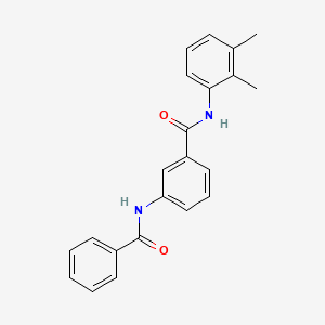 molecular formula C22H20N2O2 B11174012 3-benzamido-N-(2,3-dimethylphenyl)benzamide 