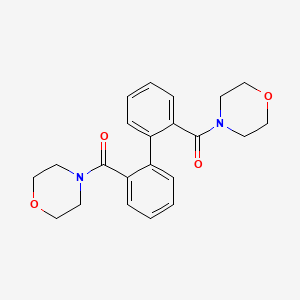 molecular formula C22H24N2O4 B11174018 Biphenyl-2,2'-diylbis(morpholin-4-ylmethanone) 