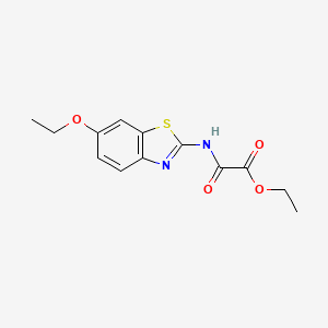 molecular formula C13H14N2O4S B11174060 Ethyl [(6-ethoxy-1,3-benzothiazol-2-yl)carbamoyl]formate 