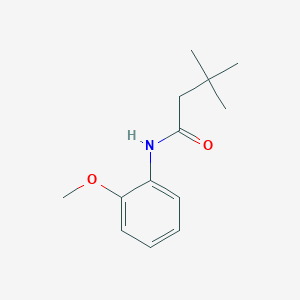 molecular formula C13H19NO2 B11174067 N-(2-methoxyphenyl)-3,3-dimethylbutanamide 