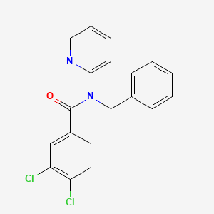 molecular formula C19H14Cl2N2O B11174069 N-benzyl-3,4-dichloro-N-(pyridin-2-yl)benzamide 