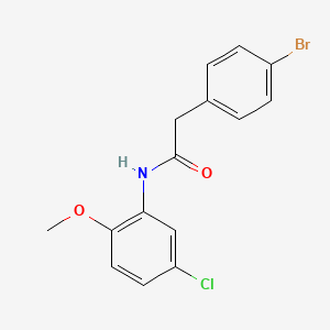 2-(4-bromophenyl)-N-(5-chloro-2-methoxyphenyl)acetamide