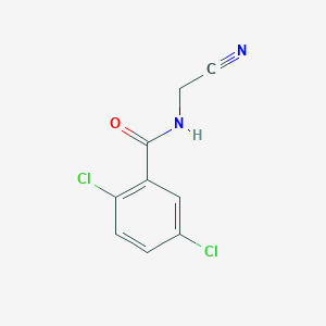 molecular formula C9H6Cl2N2O B11174108 2,5-dichloro-N-(cyanomethyl)benzamide 