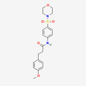 3-(4-methoxyphenyl)-N-[4-(morpholin-4-ylsulfonyl)phenyl]propanamide