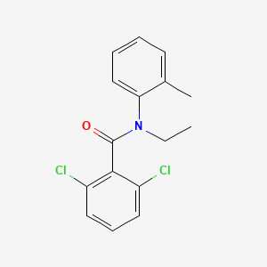 molecular formula C16H15Cl2NO B11174191 2,6-dichloro-N-ethyl-N-(2-methylphenyl)benzamide 