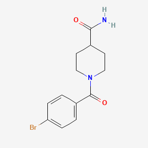 1-(4-Bromobenzoyl)piperidine-4-carboxamide