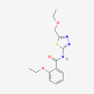 2-ethoxy-N-[5-(ethoxymethyl)-1,3,4-thiadiazol-2-yl]benzamide