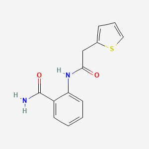 molecular formula C13H12N2O2S B11174277 2-[(Thiophen-2-ylacetyl)amino]benzamide 