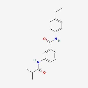 N-(4-ethylphenyl)-3-[(2-methylpropanoyl)amino]benzamide