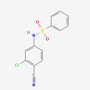 N-(3-chloro-4-cyanophenyl)benzenesulfonamide