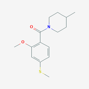 1-[2-Methoxy-4-(methylsulfanyl)benzoyl]-4-methylpiperidine