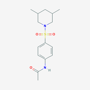 N-{4-[(3,5-dimethylpiperidin-1-yl)sulfonyl]phenyl}acetamide