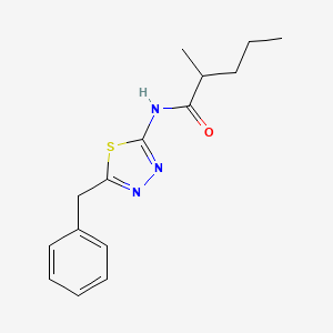 N-(5-benzyl-1,3,4-thiadiazol-2-yl)-2-methylpentanamide