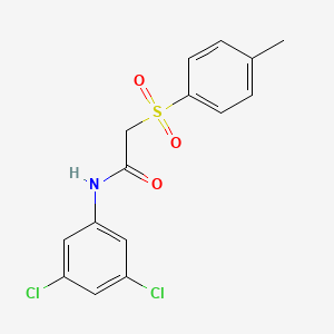 molecular formula C15H13Cl2NO3S B11174448 N-(3,5-dichlorophenyl)-2-[(4-methylphenyl)sulfonyl]acetamide 