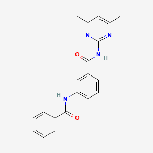 3-benzamido-N-(4,6-dimethylpyrimidin-2-yl)benzamide