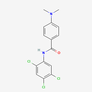 molecular formula C15H13Cl3N2O B11174465 4-(dimethylamino)-N-(2,4,5-trichlorophenyl)benzamide 