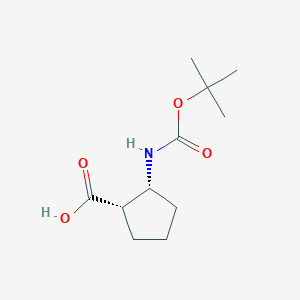 molecular formula C11H19NO4 B111745 (1S,2R)-2-(Boc-amino)cyclopentanecarboxylic Acid CAS No. 137170-89-9