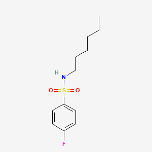 4-fluoro-N-hexylbenzenesulfonamide