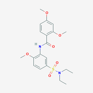 N-[5-(diethylsulfamoyl)-2-methoxyphenyl]-2,4-dimethoxybenzamide