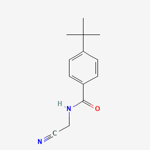 molecular formula C13H16N2O B11174599 4-tert-butyl-N-(cyanomethyl)benzamide 