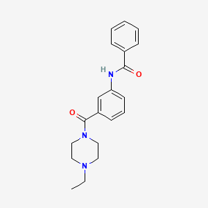 N-[3-(4-ethylpiperazine-1-carbonyl)phenyl]benzamide