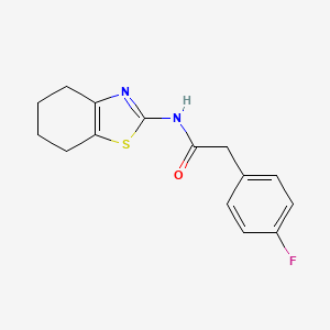 2-(4-fluorophenyl)-N-(4,5,6,7-tetrahydro-1,3-benzothiazol-2-yl)acetamide