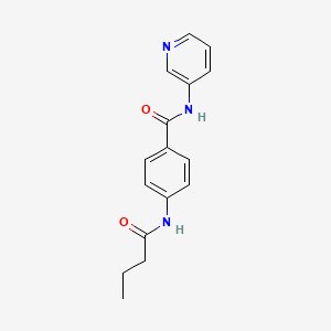 4-(butanoylamino)-N-(pyridin-3-yl)benzamide