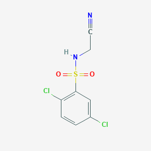 molecular formula C8H6Cl2N2O2S B11174652 2,5-dichloro-N-(cyanomethyl)benzenesulfonamide 