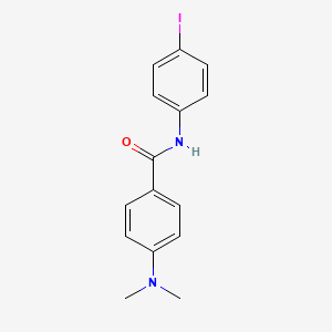 molecular formula C15H15IN2O B11174658 4-(dimethylamino)-N-(4-iodophenyl)benzamide 