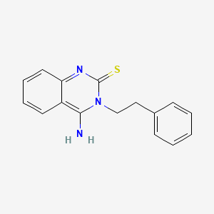 4-Imino-3-(2-phenylethyl)-3,4-dihydroquinazoline-2-thiol