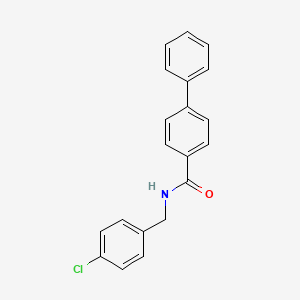 molecular formula C20H16ClNO B11174721 N-(4-chlorobenzyl)biphenyl-4-carboxamide 