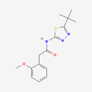 N-(5-tert-butyl-1,3,4-thiadiazol-2-yl)-2-(2-methoxyphenyl)acetamide