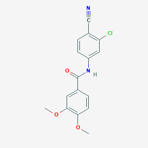 N-(3-chloro-4-cyanophenyl)-3,4-dimethoxybenzamide