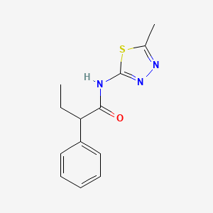 N-(5-methyl-1,3,4-thiadiazol-2-yl)-2-phenylbutanamide