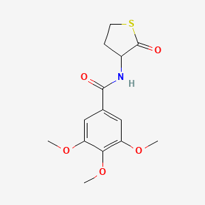 molecular formula C14H17NO5S B11174745 3,4,5-trimethoxy-N-(2-oxothiolan-3-yl)benzamide CAS No. 57752-74-6