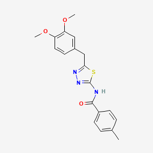 N-[5-(3,4-Dimethoxy-benzyl)-[1,3,4]thiadiazol-2-yl]-4-methyl-benzamide