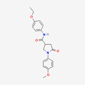 N-(4-ethoxyphenyl)-1-(4-methoxyphenyl)-5-oxopyrrolidine-3-carboxamide