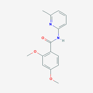 molecular formula C15H16N2O3 B11174762 2,4-dimethoxy-N-(6-methylpyridin-2-yl)benzamide 