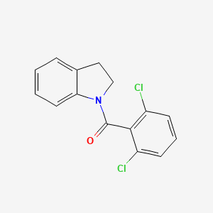 molecular formula C15H11Cl2NO B11174780 (2,6-dichlorophenyl)(2,3-dihydro-1H-indol-1-yl)methanone 