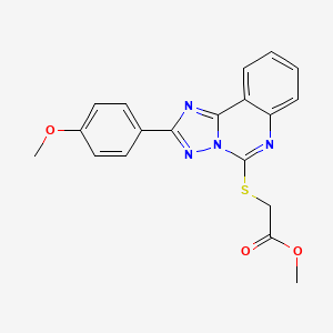 Methyl {[2-(4-methoxyphenyl)[1,2,4]triazolo[1,5-c]quinazolin-5-yl]sulfanyl}acetate