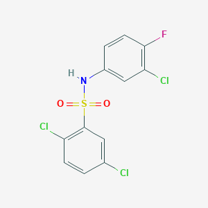 2,5-dichloro-N-(3-chloro-4-fluorophenyl)benzenesulfonamide