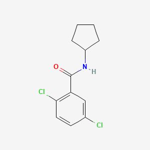 molecular formula C12H13Cl2NO B11174825 2,5-dichloro-N-cyclopentylbenzamide 